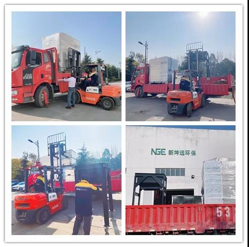 Shipping is busy | Xinkunyuan low-temperature sludge dryer is sent to the customer site one after another