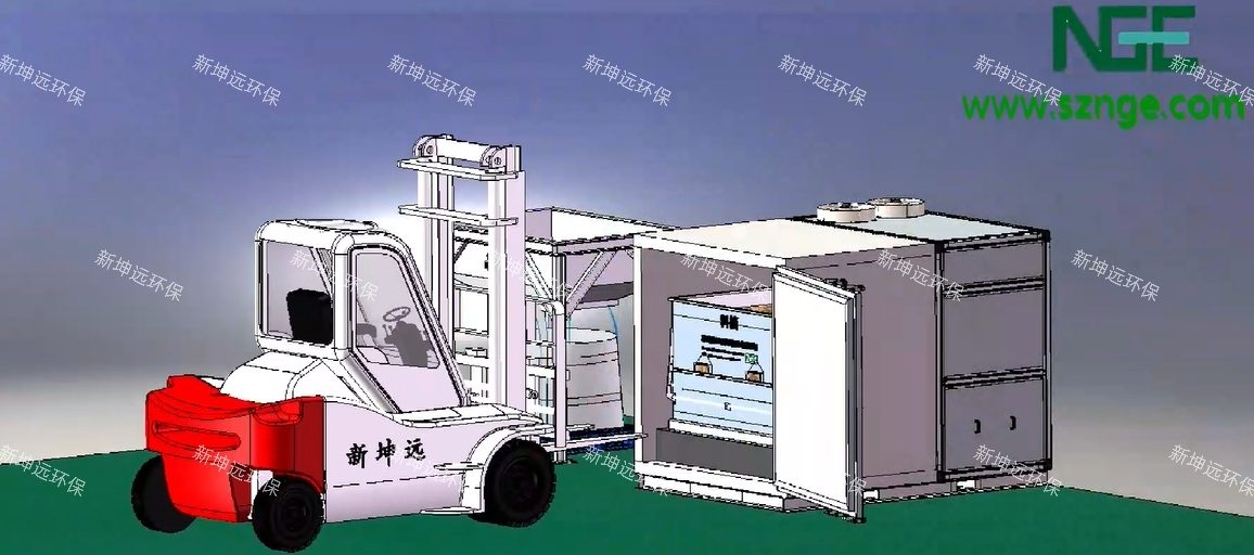 ゼロエミッション-ボックスタイプ低温乾燥機送りから排出までのフルレコード